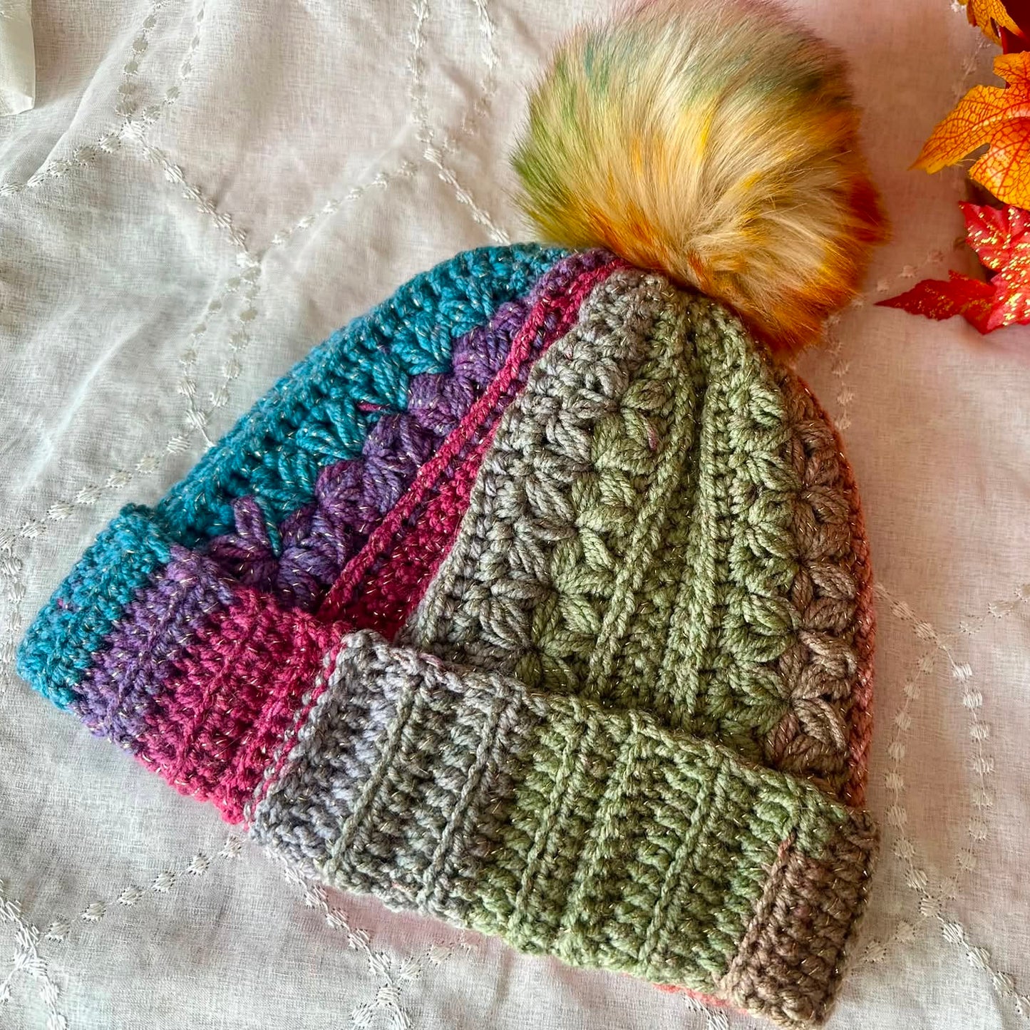 Blossom Breeze Beanie Crochet Pattern (Digital PDF Download)