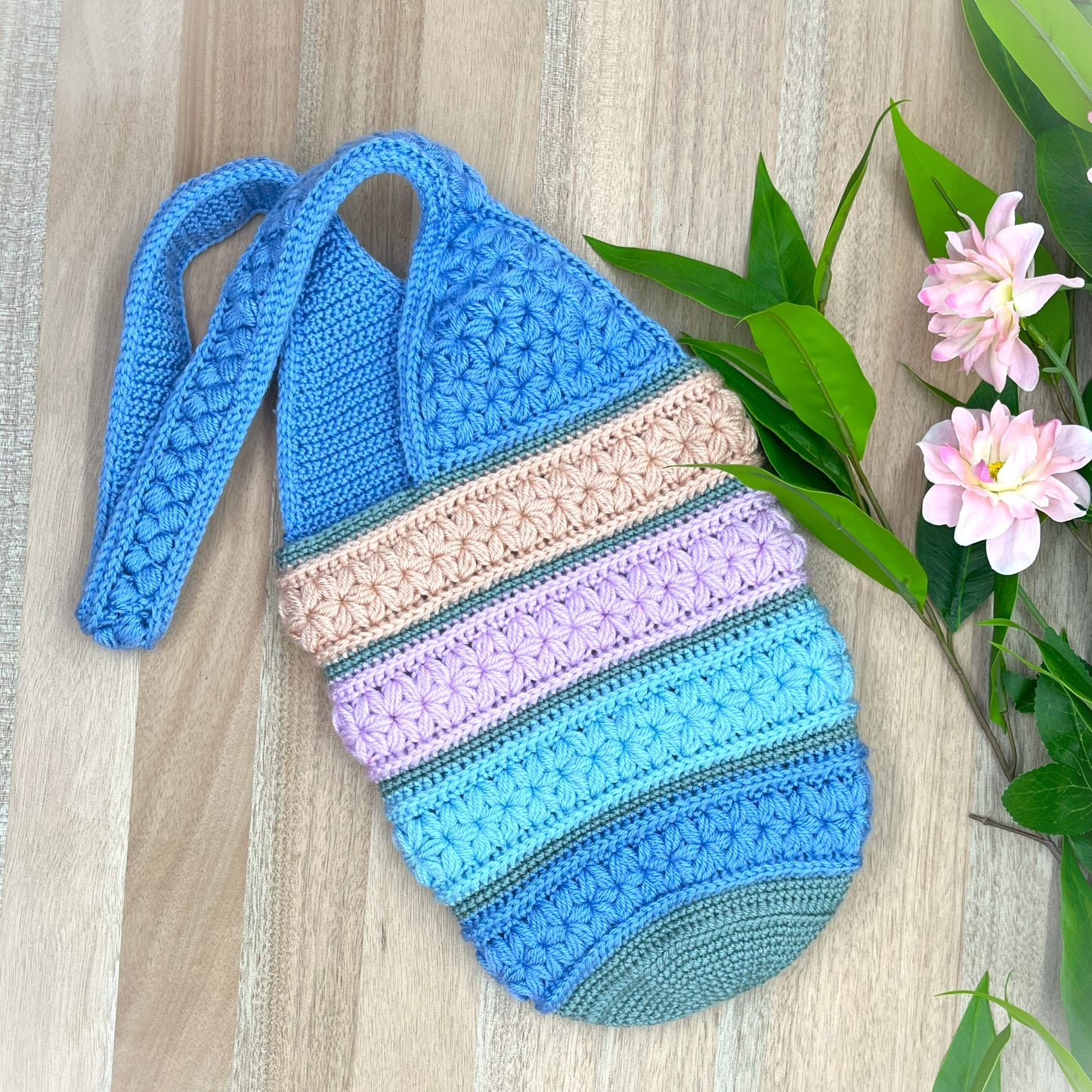 Blossom Breeze Drink Bottle Holder Crochet Pattern (Digital PDF Download)