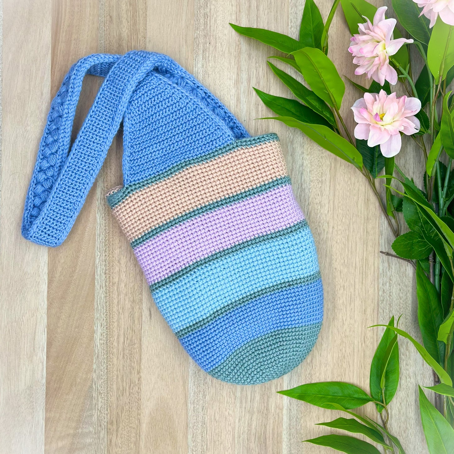 Blossom Breeze Drink Bottle Holder Crochet Pattern (Digital PDF Download)