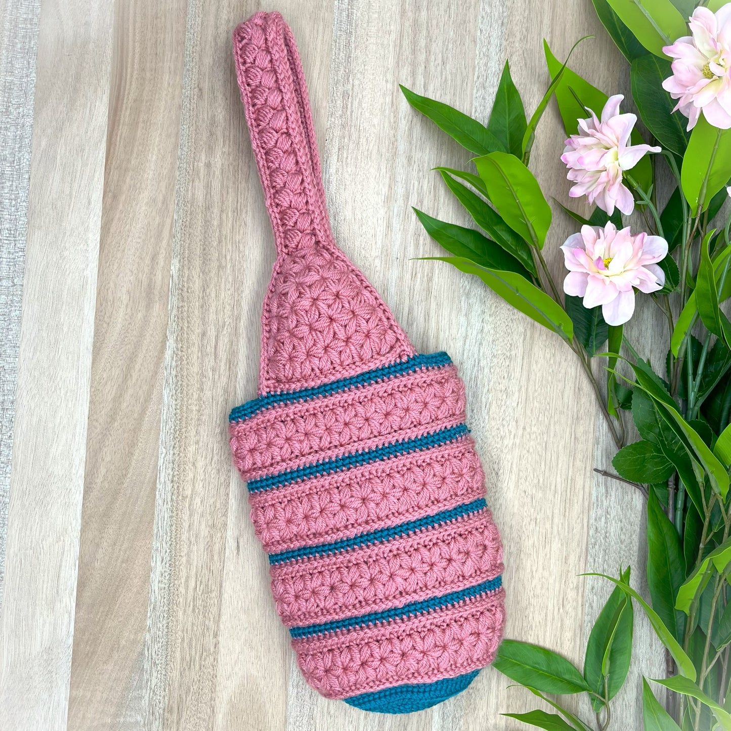 Blossom Breeze Drink Bottle Holder Crochet Pattern (Digital PDF Download)