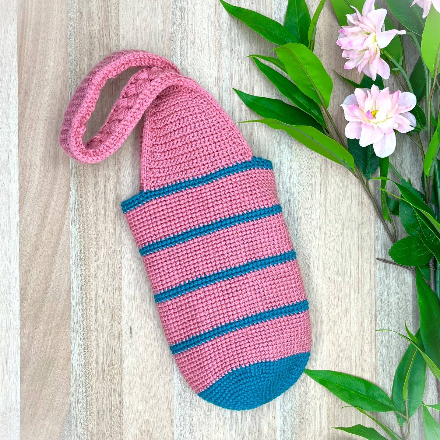 Blossom Breeze Drink Bottle Holder Crochet Pattern (Digital PDF Download)