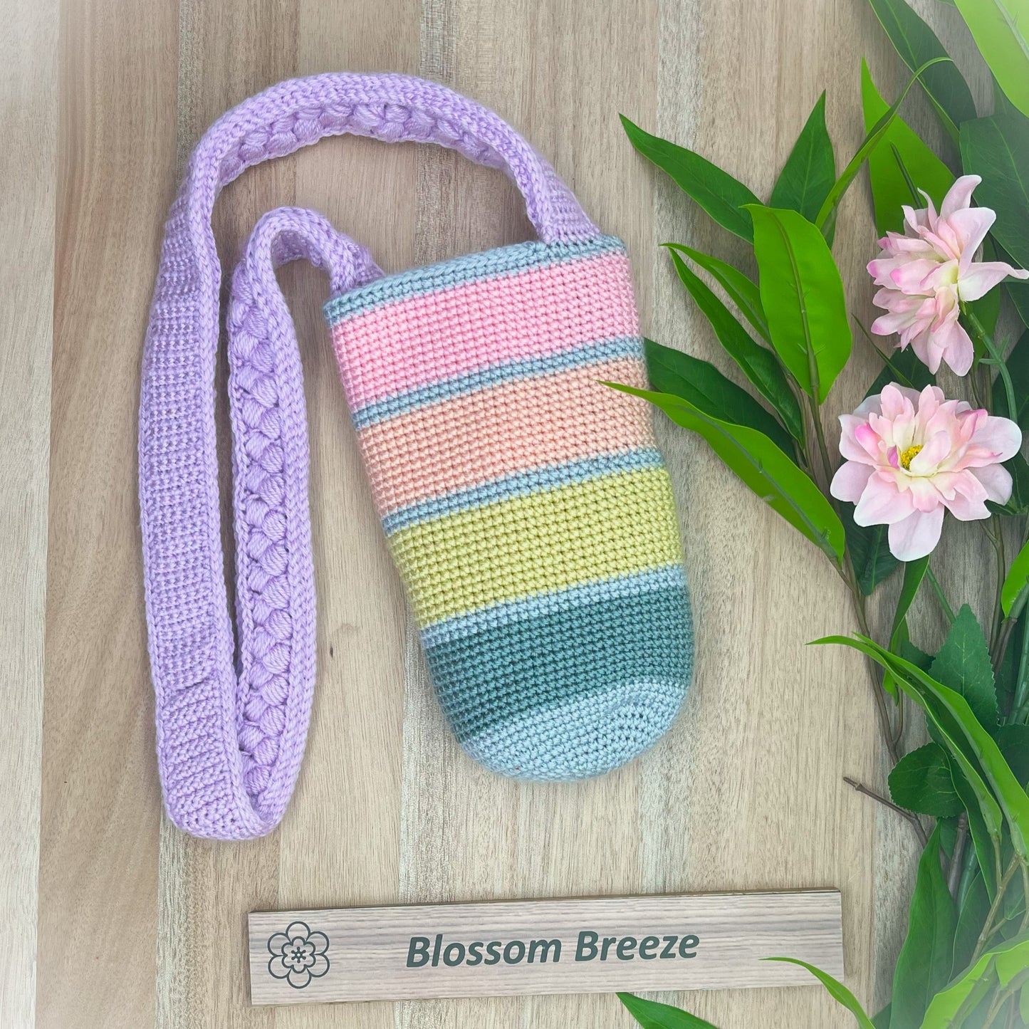 Blossom Breeze Drink Bottle Holder Crochet Pattern (Digital PDF Download)