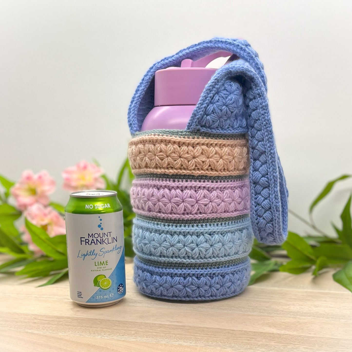Blossom Breeze Drink Bottle Holder Crochet Pattern (Digital PDF Download)