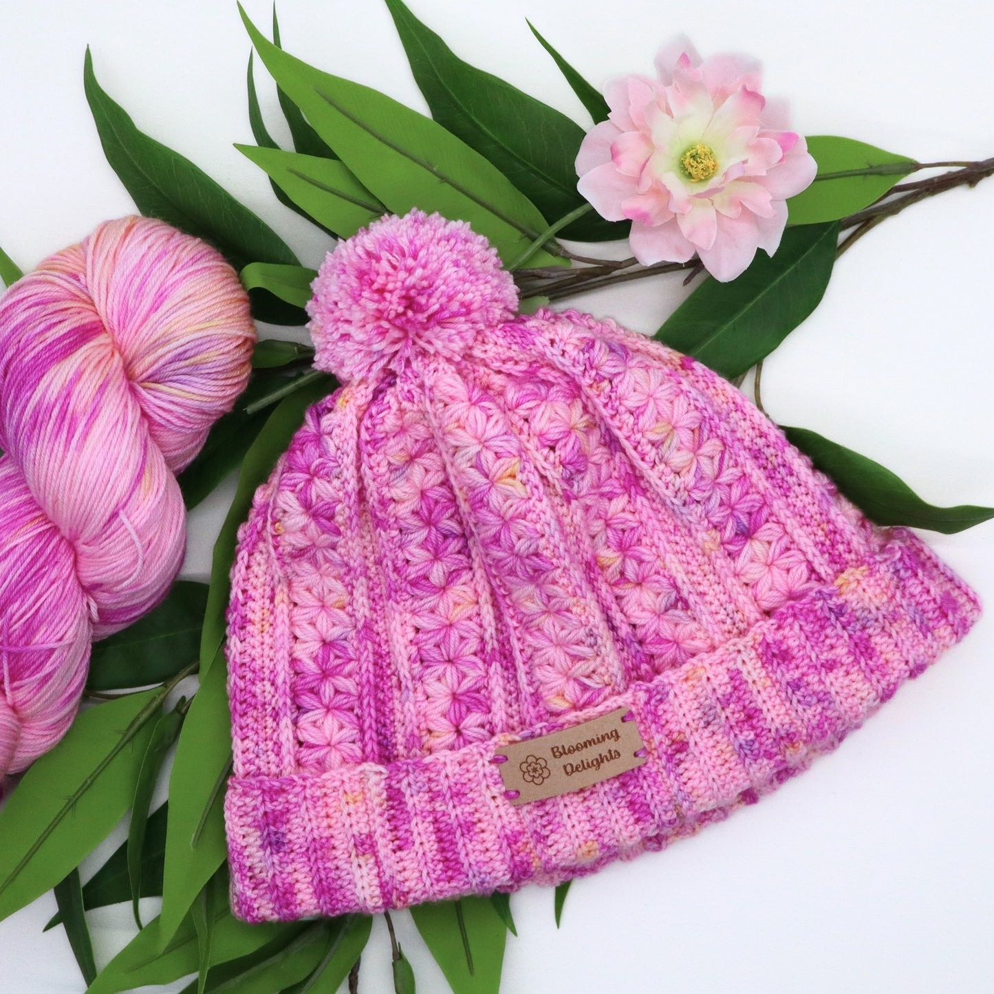 Blossom Breeze Beanie Crochet Pattern (Digital PDF Download)