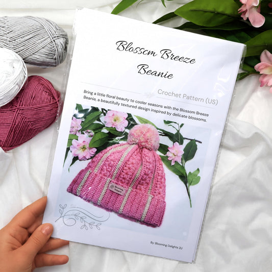 Blossom Breeze Beanie – Printed Pattern & Workshop Kits (Wholesale)