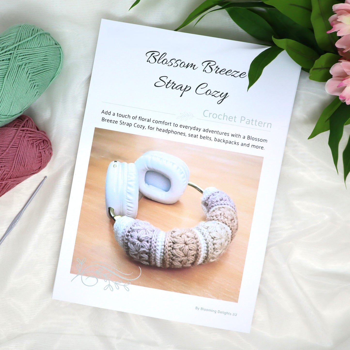 Blossom Breeze Strap Cozy Crochet Pattern (Digital PDF Download)