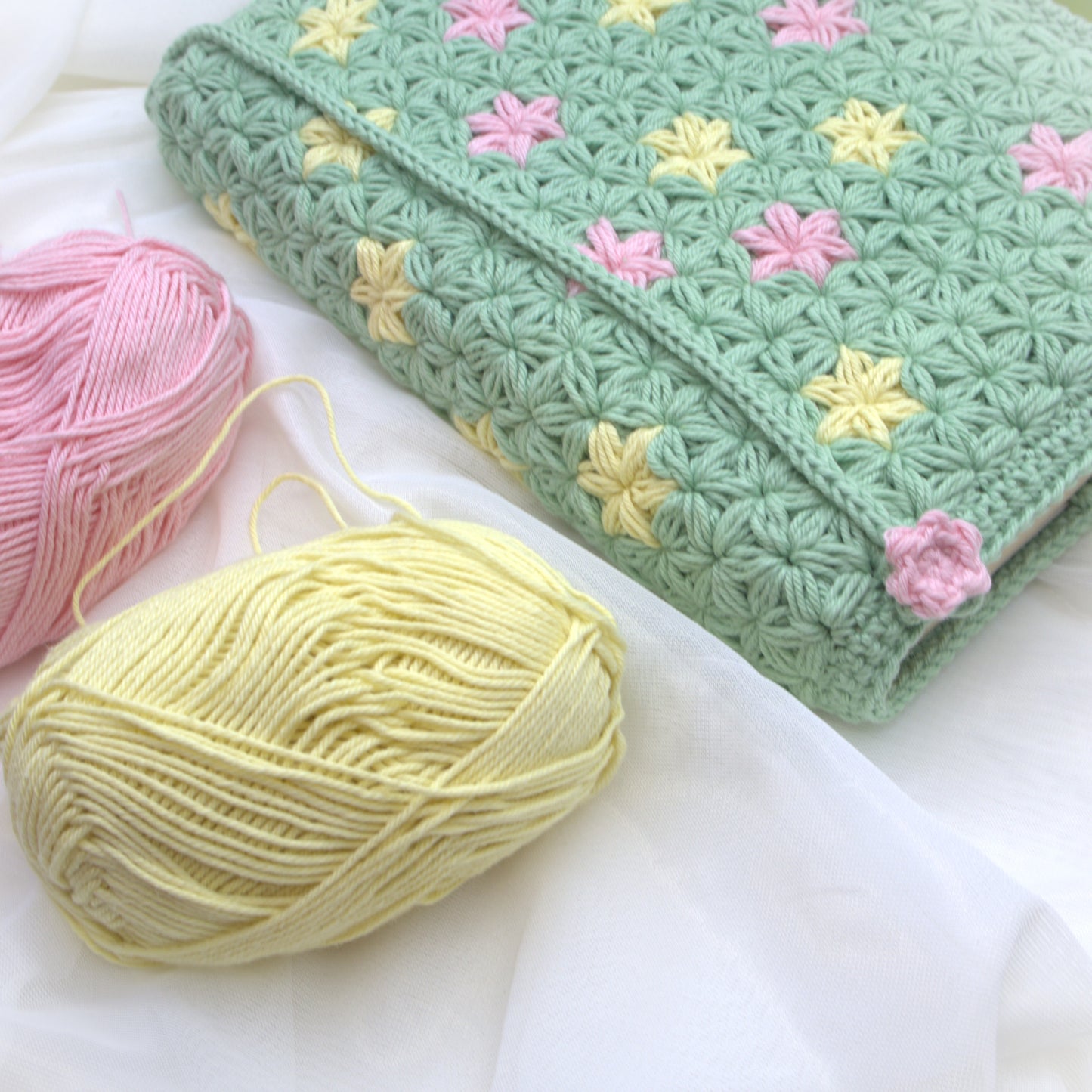 Sprinkle of Jasmine Book Cover Crochet Pattern (Digital PDF Download)