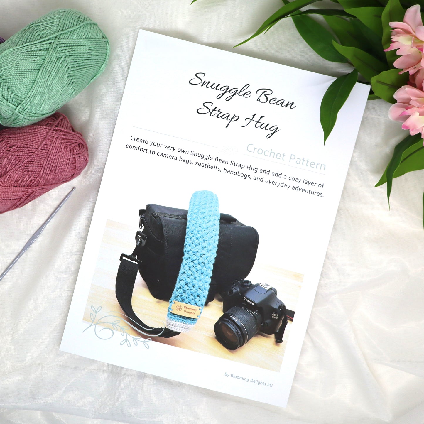 Snuggle Bean Strap Hug Crochet Pattern (Digital PDF Download)