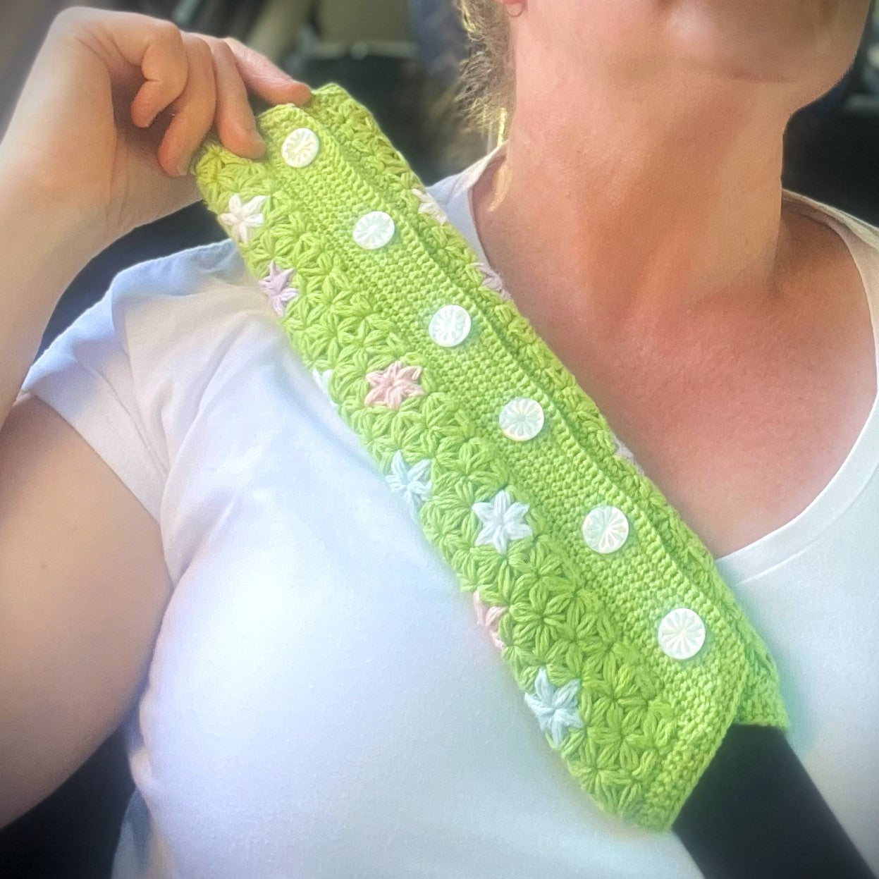 Sprinkle of Jasmine Strap Cozy Crochet Pattern (Digital PDF Download)