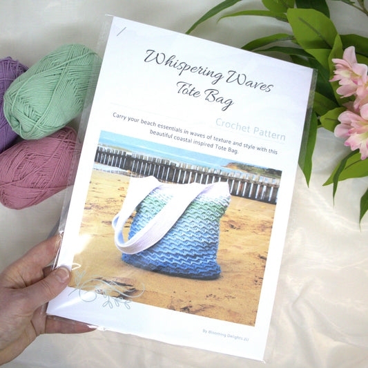 Whispering Waves Tote Bag – Printed Pattern (Wholesale)