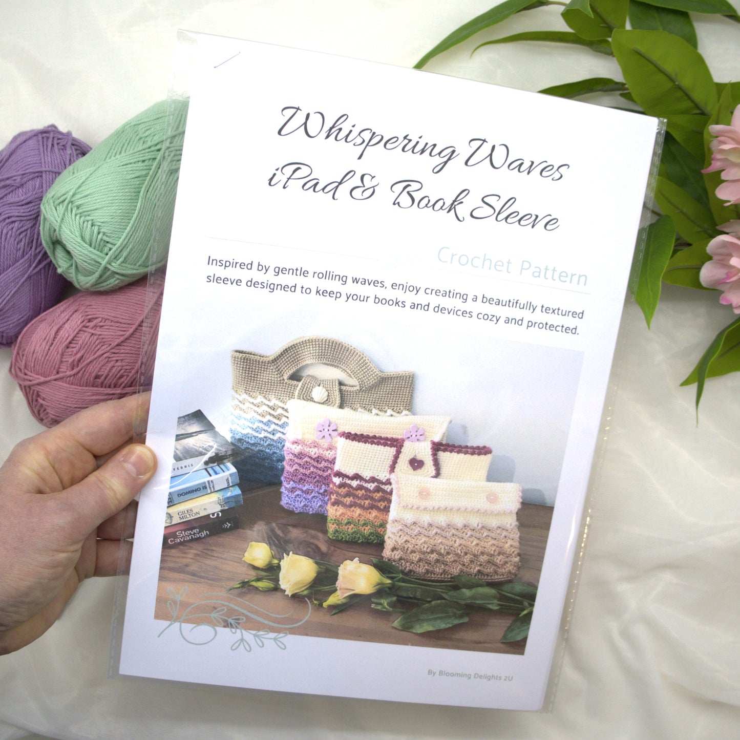 Whispering Waves iPad & Book Sleeve – Printed Pattern (Wholesale)